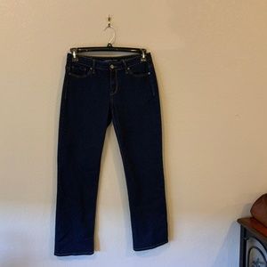 Calvin Klein womens, dark denim, straight leg jeans.  W28, L30
